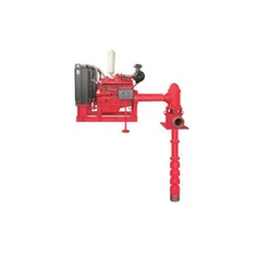 Турбинный пожарный насос с вертикальным валом